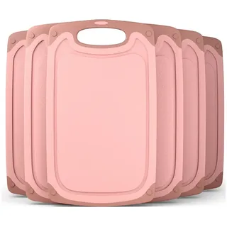 Blumtal Frühstücksbrettchen Kunststoff 6-tlg. 25 x 15 cm Rosa