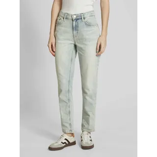 Jeans in verkürzter Passform, Hellblau, 38