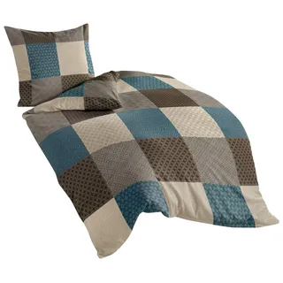 BIERBAUM Bettwäsche 6277 mokka (135x200+80x80cm)