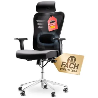 lutivo Alpha Kunstleder Schwarz