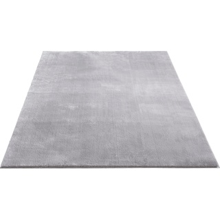 Teppich MERINOS "Loft 37, Kunstfellteppich" Teppiche Gr. B/L: 200 cm x 280 cm, 16 mm, 1 St., grau Esszimmerteppiche