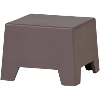 Woood Beistelltisch Zina Braun, Betonoptik, 50 x 50 cm,