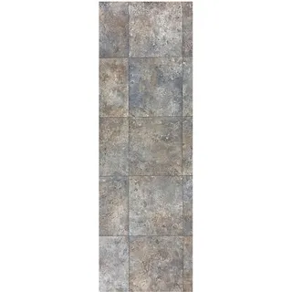 Vinyl-Teppich, Tadi & Imperio, Metalloptik, Rostbraun, industrielles und Elegantes Design, für Innendekoration, 65 x 500 cm
