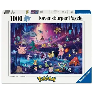 Erwachsenenpuzzle 1000 Teile - Pokémon - Espeon and Crystal Cave
