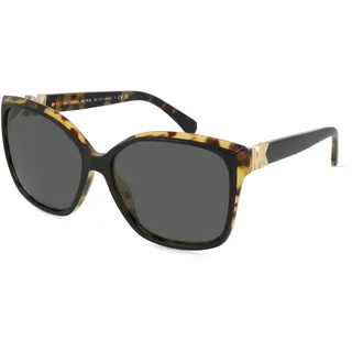 Michael Kors MK2201 Damen-Sonnenbrille Vollrand Eckig Acetat-Gestell, schwarz