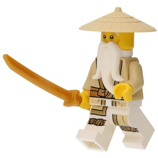 LEGO® Spielbausteine LEGO Ninjago: Sensei Wu mit goldenem Katana, (1 St) weiß