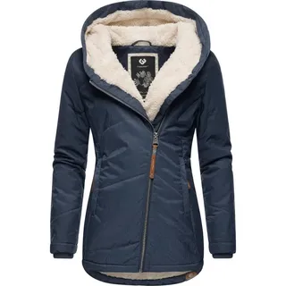 Ragwear Damen warme wasserdichte Winterjacke mit Ziernähten und kuscheliger Kapuze Gordon Intl Navy22 Gr. XXL - XXL