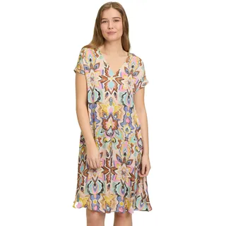 Vera Mont Sommerkleid mit überschnittenen Ärmeln blau