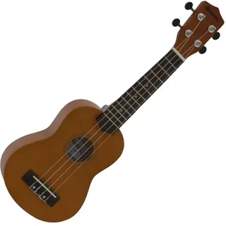 Dimavery UK-200 Ukulele, Sopran, braun