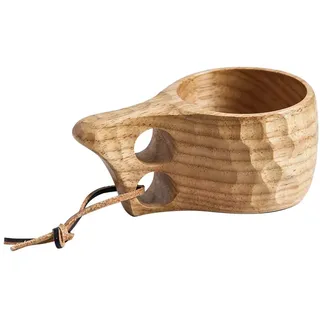 BSTCAR 200 ml Holzbecher, handgefertigt, Kuksa, Antik, Finnland, Kaffeetasse, Wandern, Camping, Küche, Decke oder als Geschenk