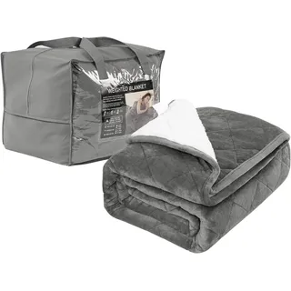 Woltu Gewichtsdecke Anti Stress, Grau