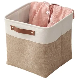 Coonoor Aufbewahrungskorb Aufbewahrungsbox Stoff, Korbe Stoff in Würfel(28x28x28 cm) (1 St), für Schrank, Regal, und Kleidung, Faltbare