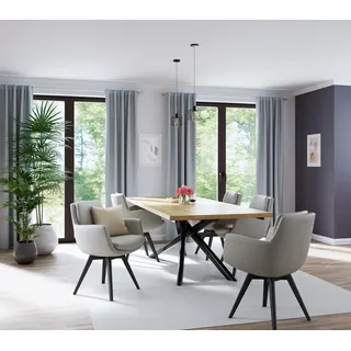 Homing Sven Schlaufenvorhang 140 x 245 cm Blau 1 St.