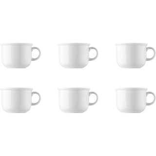 Thomas 6 x Kaffee-Obertasse - Trend Weiß 11400-800001-14742 Porzellan Geschirr - -