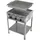 3-flammig 650 x 530 x 800 cm Edelstahl inkl. Rost und Pfanne