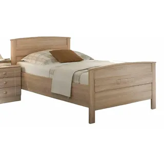 Vaja Seniorenbett Komfortbett Kopf- und Fußteil Eiche Sonoma Dekor 100x200