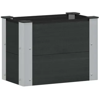 vidaXL Hochbeet 50 x 30 x 36 cm Schwarz