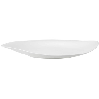 Villeroy und Boch New Cottage Special Serve und Salad Flache Schale, 34 cm, Premium Porzellan, Weiß