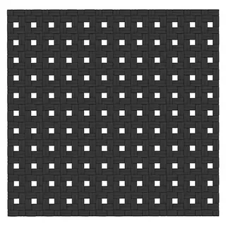Diaqua Antirutschmatte Basky  (54 x 52 cm, PVC, Schwarz)
