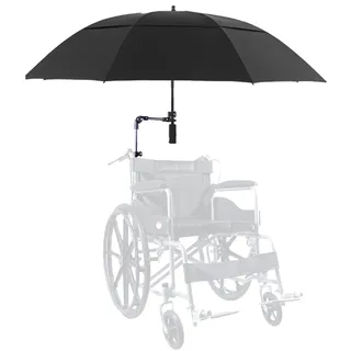 Miuxe Rollstuhl-Sonnenschirm, Universal-Sonnenschutz, Regenschutz, Elektrische Rollstuhl-Regenschirm-Markise, UV-beständiger Schutz, Schirmständer, Schirmstuhl-Klemme Für Die Meisten Rollstühle