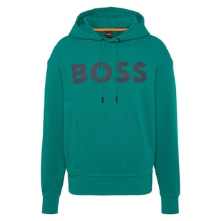 BOSS ORANGE Sweatshirt WebasicHood mit großem BOSS Print auf der Brust grün S