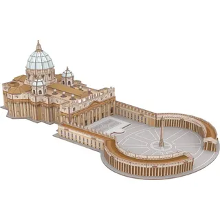 Revell 3D Puzzle 00208 I San Pietro in Vaticano I 68 Teile I 2 Stunden Bauspaß für Kinder und Erwachsene I ab 10 Jahren I Roms Wahrzeichen selber zusammenbauen