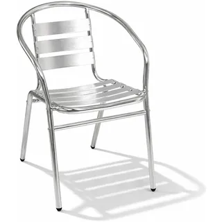 Mojawo Aluminium Gartenstuhl 55 x 60 x 85 cm grau