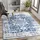 Syracusa Vintage-Teppich 160 220 Blau/Beige