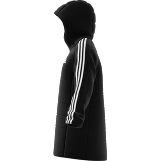Essentials 3-Streifen Light Hooded Daunenparka Damen Jacke, schwarz, Gr. S - S