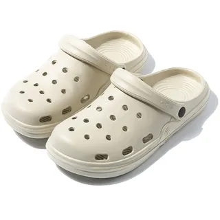 Clogs für Herren Unisex Atmungsaktive Gartenschuhe mit Rutschfester Sohle Sommer Hausschuhe leichte Badeschuhe für Strand Pool Garten - 40 2/3 EU
