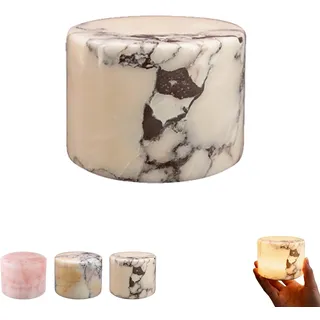 Kryilut Marmor Lampe Touch, Marmorlampe Nachtlicht Touch-Nachttischlampe für Schlafzimmer, USB-C Aufladbare tischlampe marmor, LED Marble Lamp für Schreibtisch, Schlafzimmer & Büro (A)