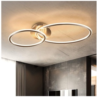 ZMH LED Deckenleuchte Deckenleuchte Ringe Design Warmweiß Licht 3000K, warmweiß, LED fest integriert grün 23.5 cm x 62.5 cm x 9 cm