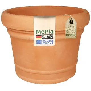 Heimwerkercenter Blumentopf MePla Blumentopf Pflanzkübel Monza ø30 cm, Terra, frostfester Kunstoff orange 30 cm x 22 cm x 30 cm