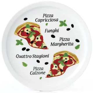 VAN WELL Pizzateller Margherita 30,5 cm 6er Set bunt