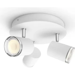 Philips Hue White Ambiance Adore Spot Rondell 3 flg. Weiß 3x350lm inkl DS - Weiß