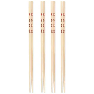 Ken Hom Bambusstäbchen, 26 cm, Exzellenz, Wiederverwendbare Essstäbchen für die chinesische/asiatische Küche, Enthält 4 Sätze Essstäbchen, Nicht spülmaschinenfest