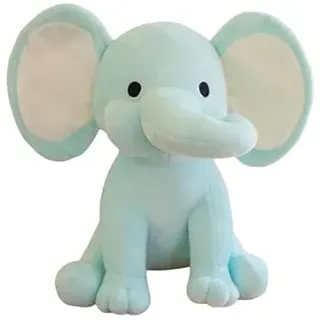 AOLIAY 25cm Blau Plüsch Elefant Kuscheltier,Cartoon Elefant Tier Plüschspielzeug Plüschtier Stofftier für Babys Kinder Jungen Mädchen,Elefant Plüsch Stofftiere für Kinderzimmer Raumdekoration