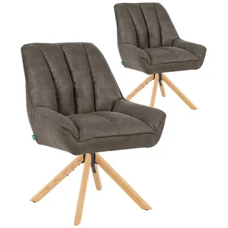 dubi möbel Mika-Leon Stoff taupe 2er Set