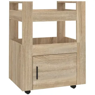 vidaXL Küchenwagen Sonoma-Eiche 60x45x80 cm Holzwerkstoff