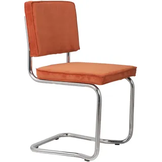 ZUIVER Ridge Kink Esszimmerstuhl Polyester orange