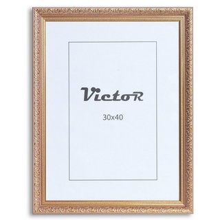 Victor (Zenith) Bilderrahmen Rubens, Bilderrahmen Set 30x40 cm Rose Gold A3, Bilderrahmen Barock, Antik rosa