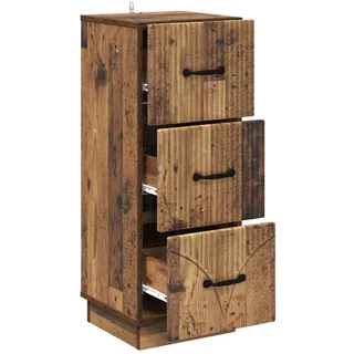 vidaXL Schubladenschrank 34,5 x 87 x 33 cm Braun