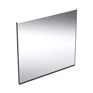 Geberit Option Plus Square Lichtspiegel 502782141 75 x 70 cm, schwarz matt/Aluminium eloxiert, direkte-/indirekte Beleuchtung