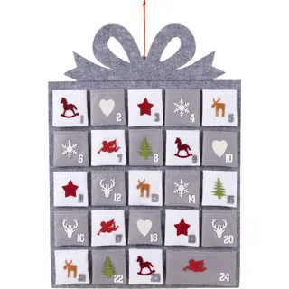 Mojawo Filz Adventskalender zum Befüllen Weihnachtskalender B49xL51cm