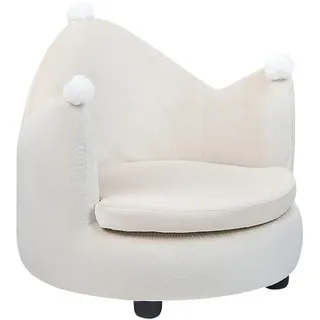 Beliani Kindersessel, Beige, Schwarz, Textil, 50x47x44 cm, Kinder- & Jugendzimmer, Kindermöbel, Kindersitzmöbel & -tische, Kindersessel & -sofas