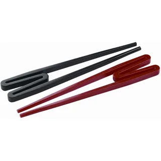 Typhoon Rookie Stix Essstäbchen, sortierte Farben, schwarz & rot