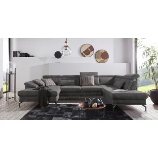 sit&more Dekokissen Scorpio, 2er-Set Nierenkissen grau