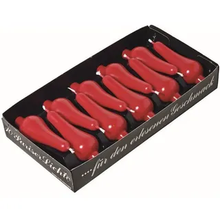 Kopschitz Kerzen Baumkerzen Pariser Lichte Rot 9 x 3 cm 10 Stück, Weihnachtsbaumkerzen