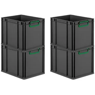 Proregal Eurobox NextGen Color 32 x 30 x 40 cm 4-tlg. schwarz/grün