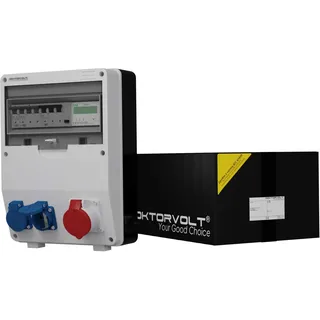 Doktorvolt Stromverteiler TD-S/FI 1x16A 2x230V mit Stromzähler MID Doktorvolt DV-2510-D